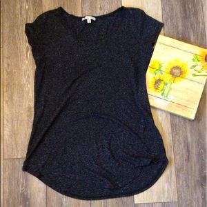 Moa Moa brand Heather Black Ladies Tee